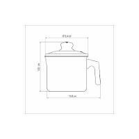 Fervedor Tramontina Paris Em Alumínio Com Revestimento Interno E Externo Em Antiaderente Starflon Max Vermelho Com Tampa