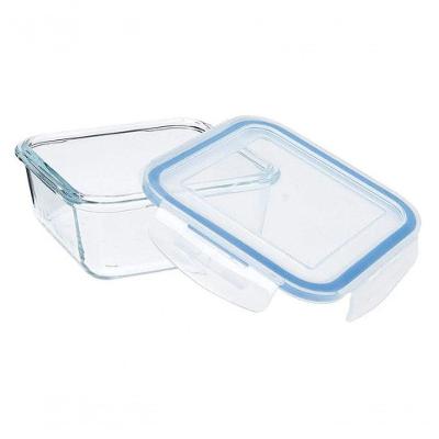 Pote De Vidro Porta Mantimento Quadrado Hermetico 1.05l Mimo