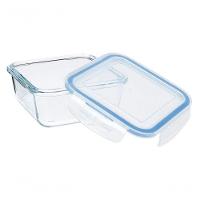 Pote De Vidro Porta Mantimento Quadrado Hermetico 1.05l Mimo - 1