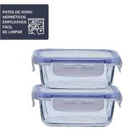 Pote De Vidro Porta Mantimento Quadrado Hermetico 1.05l Mimo - 6