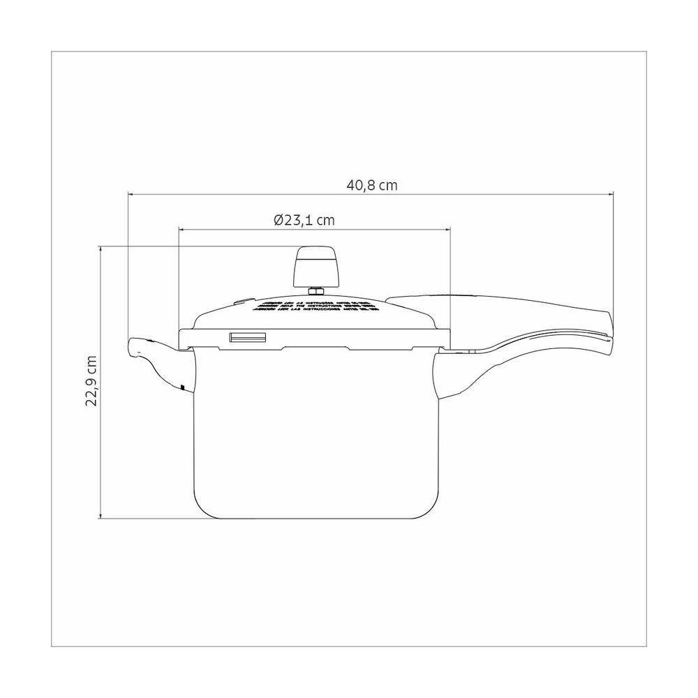 Panela De Pressão Tramontina Vancouver Effect Em Alumínio Antiaderente Starflon Ma - 6