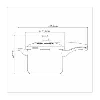 Panela De Pressão Tramontina Vancouver Effect Em Alumínio Antiaderente Starflon Ma - 7