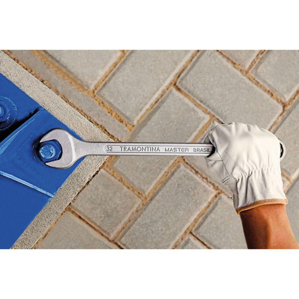 Chave Combinada 8 Mm Com Pescoço Tramontina Com Corpo Forjado Em Aço Especial Cromado - 3
