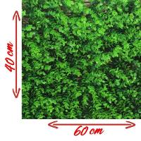 Kit 4 Placas Verde Jardim Vertical Artificial Muro Inglês 40x60cm - 5