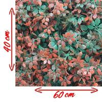 Placa Jardim Vertical Artificial Avermelhada Muro Inglês 40x60cm - 2