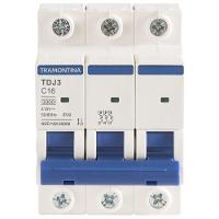 Minidisjuntor Tdj3ka 3 P 16 A Curva C Tramontina - 1