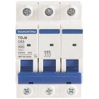 Minidisjuntor Tdj6ka 3 P 63 A Curva C Tramontina - 1