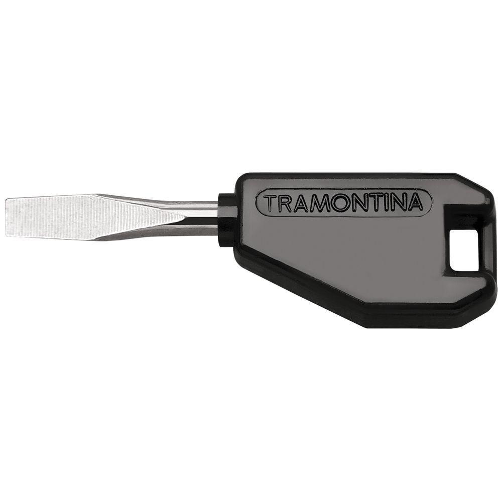 Mini Chave De Fenda Ponta Chata 3/16x1' Tramontina Basic Com Haste Em Aço Especial - 1