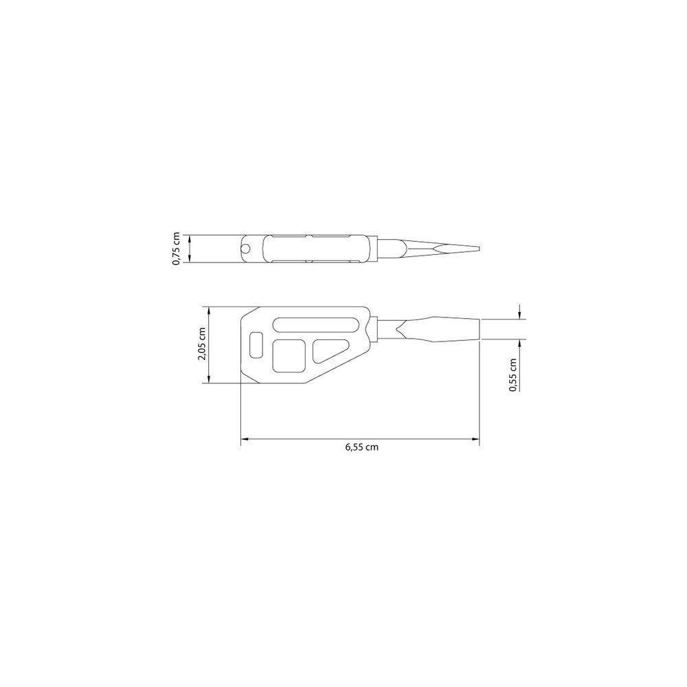Mini Chave De Fenda Ponta Chata 3/16x1' Tramontina Basic Com Haste Em Aço Especial - 4