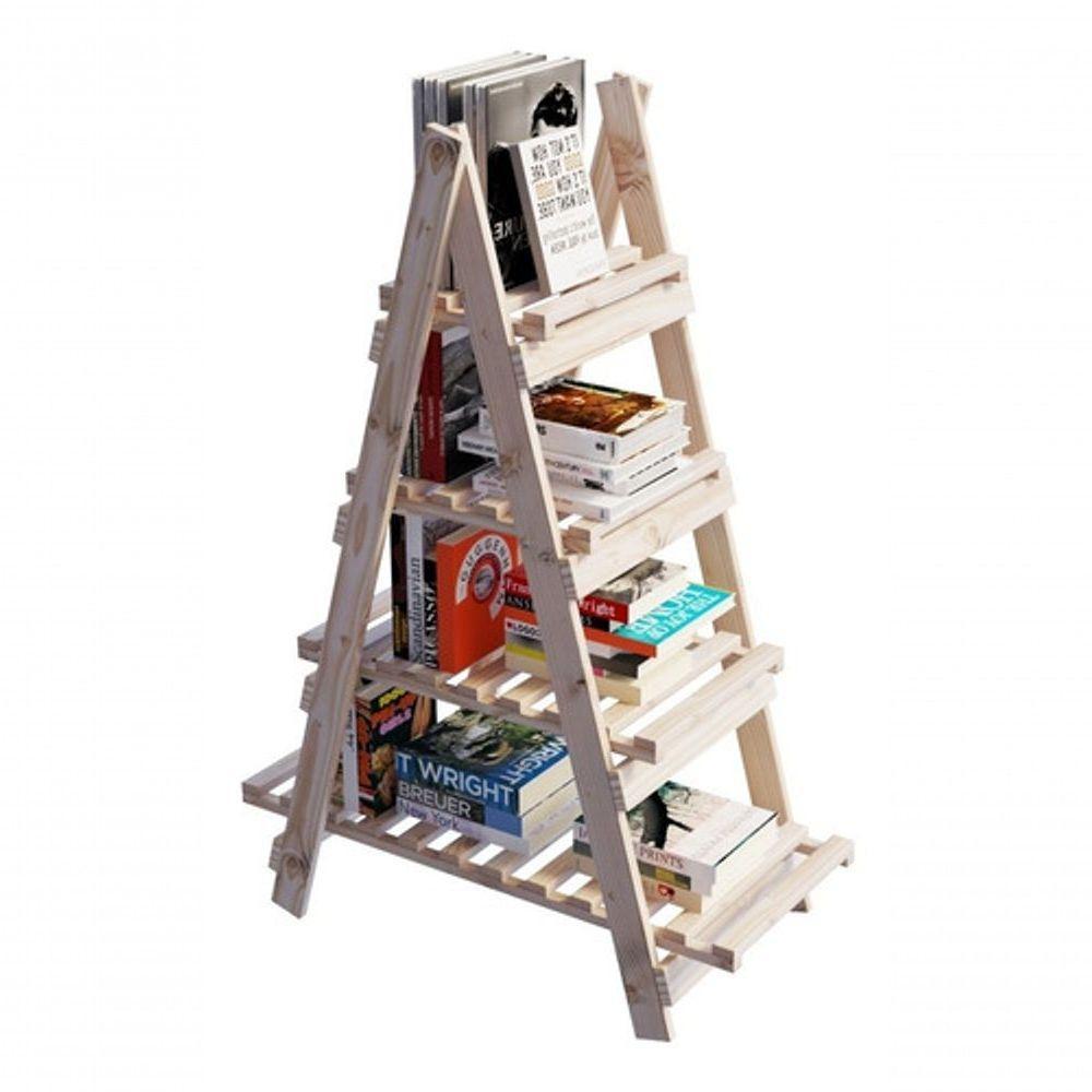 Painel Vertical Escada Para Livros Organizadora Piramide - 1