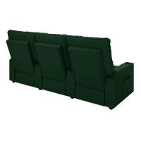 Poltrona Reclinável Para Cinema Parma 3 Lugares Baú Usb Veludo Verde Fh1 - D'rossi - 2