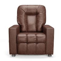 Poltrona Do Papai Reclinável Manual Sala De Cinema Romeo F05 Facto Marrom - 1