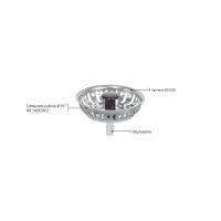 Tampa De Válvula Econômica 3 1-2 Polegada Em Aço Inox E Polipropileno Para Pias Cubas E Tanques - 2