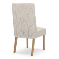 Cadeira Para Mesa De Jantar Eloá Kit 2 Peças Nature Linho - Henn - 5