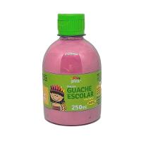 Tinta Guache Escolar Pet 250ml Com Aplicador Piratininga Rosa - 1