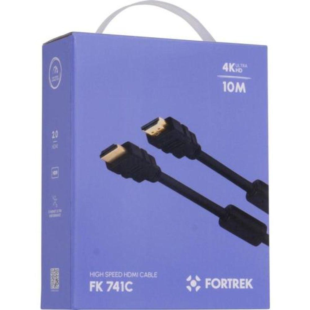Cabo Hdmi Com Filtro 2.0 4k 10 Metros Hd2010 Fortrek Fk 741c - 2