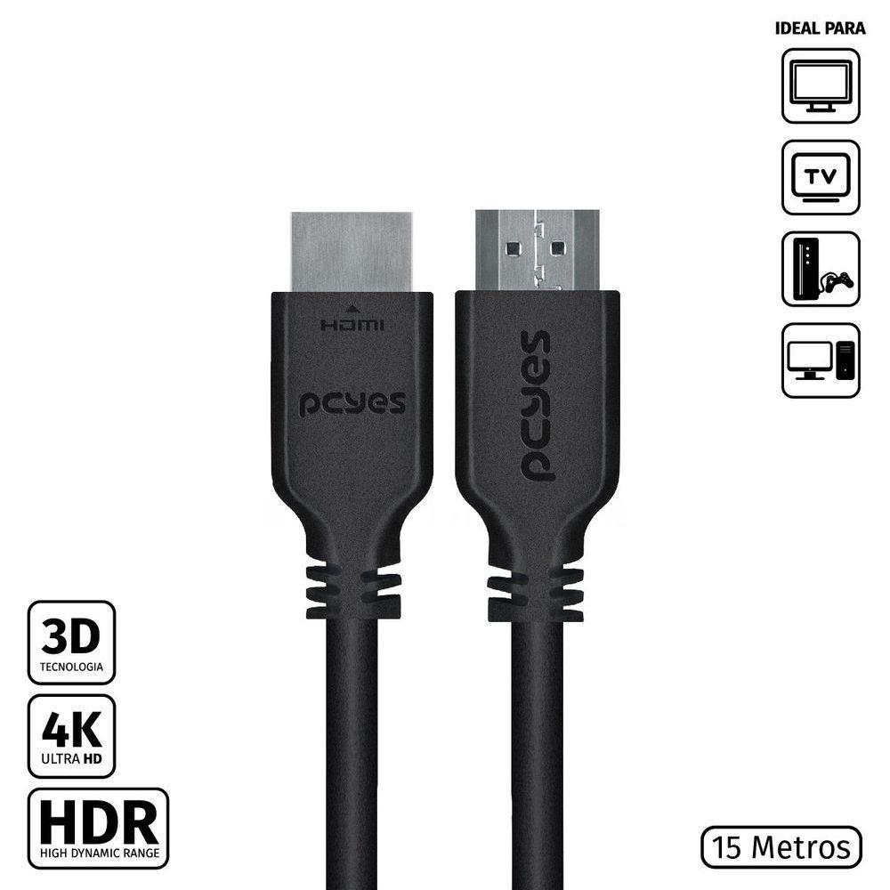 Cabo Hdmi 2.0 4k 30awg Puro Cobre 15 Metros - Phm20-15 - 1
