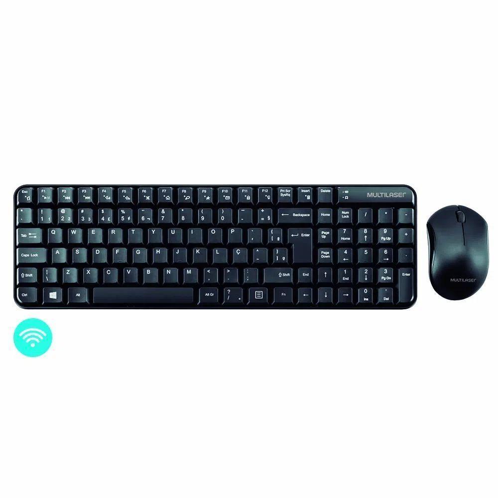 Combo Teclado + Mouse Multilaser Cs200 Usb 1000dpi - Tc183 - 2