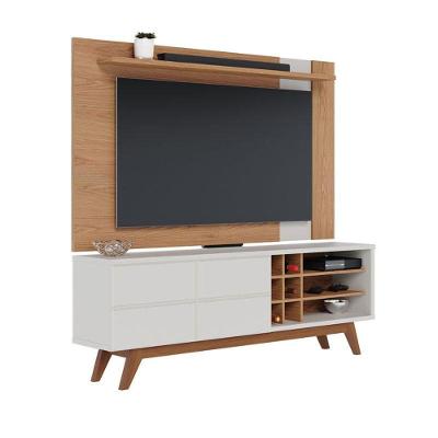 Rack Bancada Noronha 1.8 E Painel Para Tv Extensivo Leme Freijó Off White Matte - Colibri