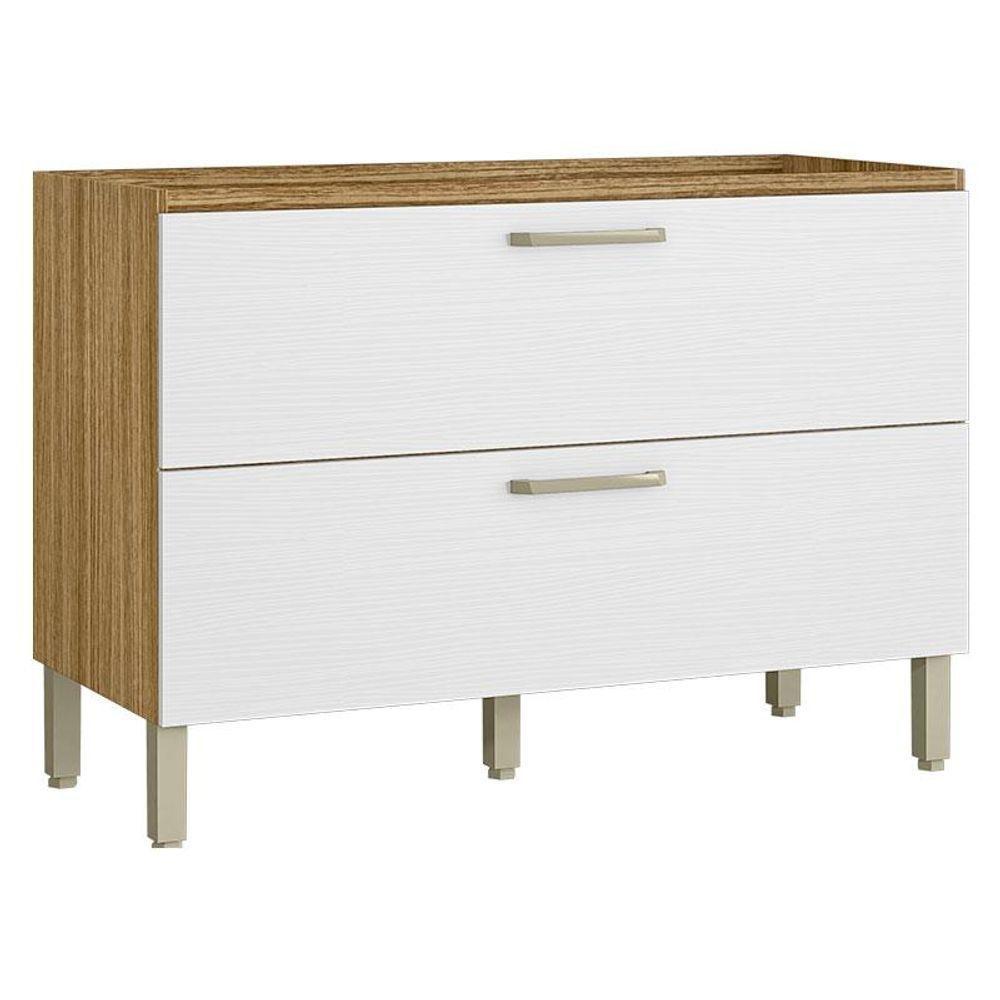 Balcão De Pia Ametista 1 Porta Basculante 1 Gaveta 120 Cm Freijó Supremo - Kits Paraná - 1