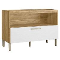 Balcão De Pia Ametista 1 Porta Basculante 1 Gaveta 120 Cm Freijó Supremo - Kits Paraná - 3