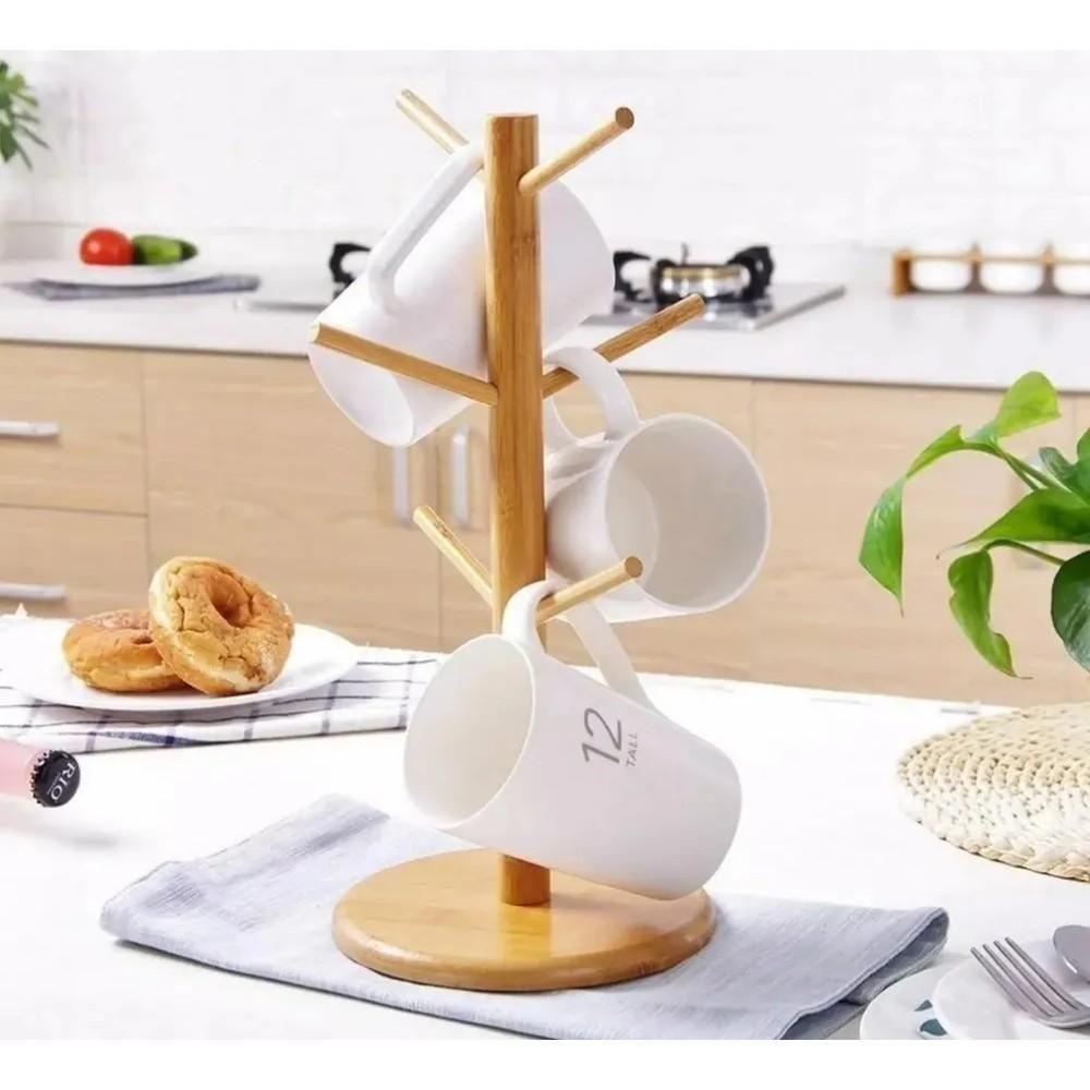 Suporte Para Xícara Bambu Ecokitchen Bm21046 Mimo Style - 4