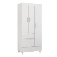 Cômoda Astral E Guarda Roupa Solteiro Wind Branco Flex - Demóbile - 5