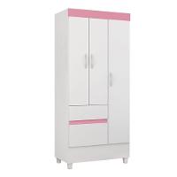 Cômoda London E Guarda Roupa Solteiro Wind Branco Flex - Demóbile - 6