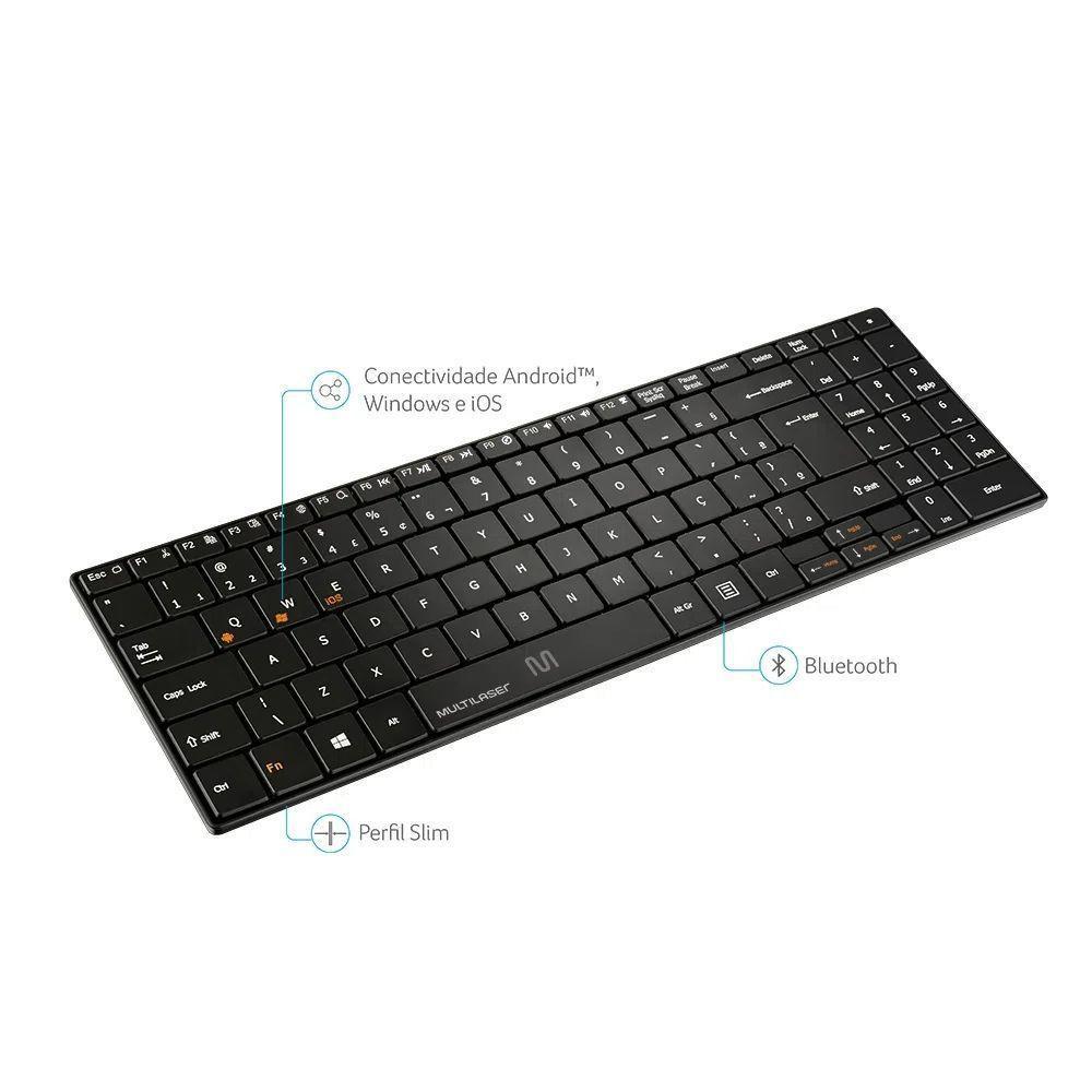 Teclado Multilaser Slim Ts300 Sem Fio - Tc220 - 2