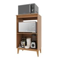 Balcão De Cozinha Modulado Para Forno E Microondas Fidelitá Atenas 65cm 2 Portas Freijó/off-white - 6