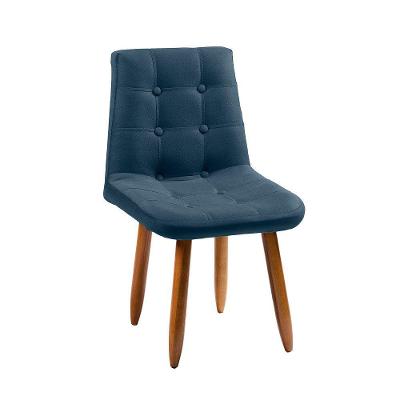 Cadeira Poltrona Jade Sala Estar Penteadeira Veludo Azul