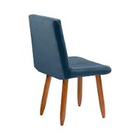 Cadeira Poltrona Jade Sala Estar Penteadeira Veludo Azul - 6