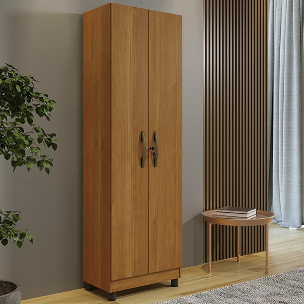 Armario Multiuso Sparta Com 2 Portas E Chaves Cinamomo Cinamomo - 4