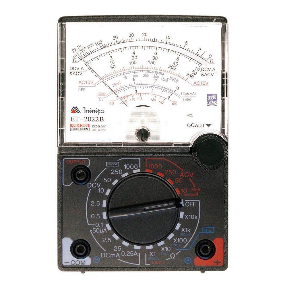 Multimetro Analogico Minipa Et-2022b Ac - Dc Ate 1.000v - 1