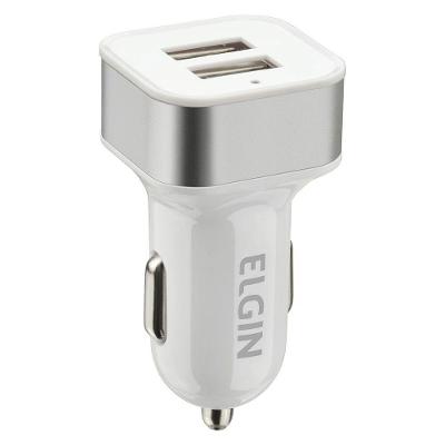 Carregador Veicular Automotivo 12v Com 2 Saídas Usb 5v 2.1a