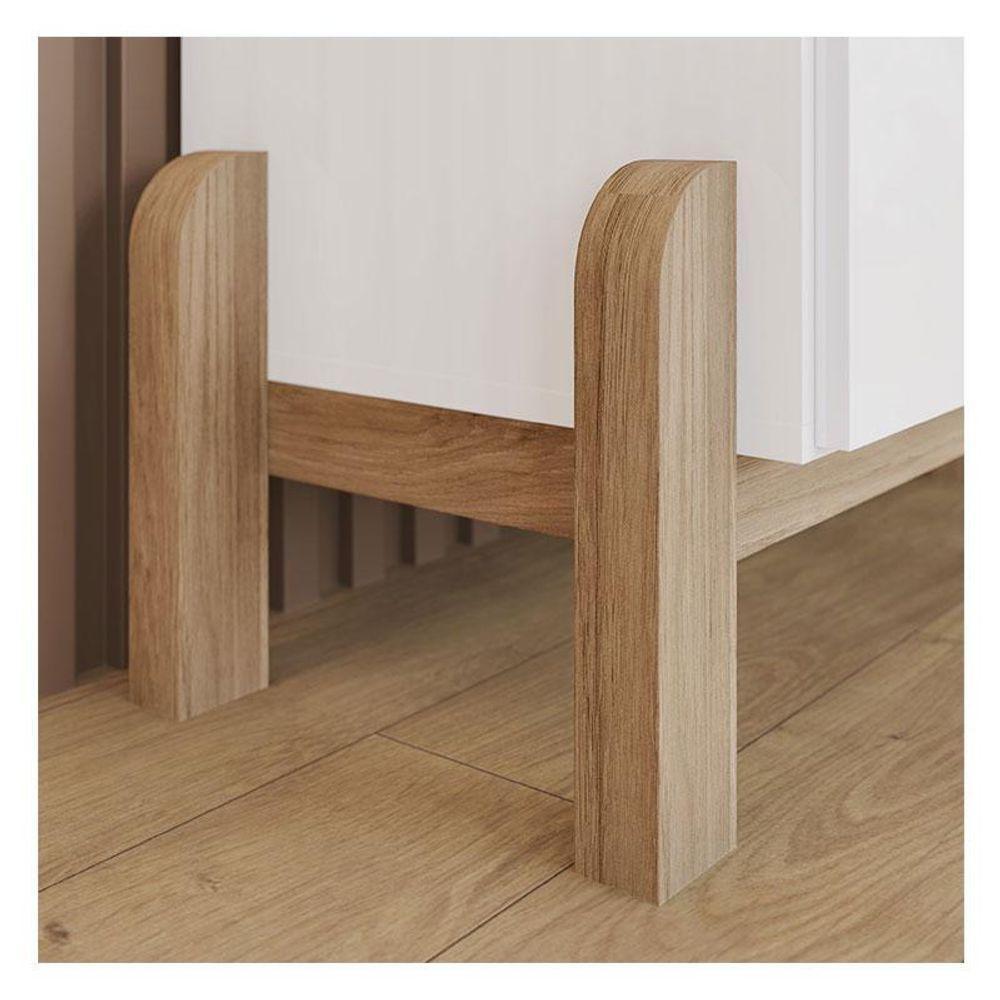 Guarda Roupa Infantil Ambiente Ternura 4 Portas Branco Jequitibá Hp - Henn - 2