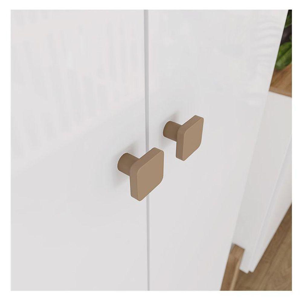 Guarda Roupa Infantil Ambiente Ternura 4 Portas Branco Jequitibá Hp - Henn - 3