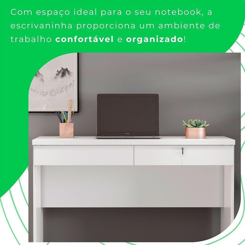 Escrivaninha Felícia Candian Jcm Movelaria Branco - 3