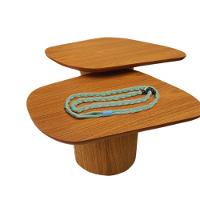 Conjunto Mesas De Centro Organica Madeira Freijó - 2