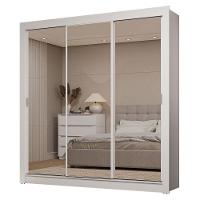 Guarda-roupa Casal 3 Portas Correr 2 Gavetas Branco Sublime - 9