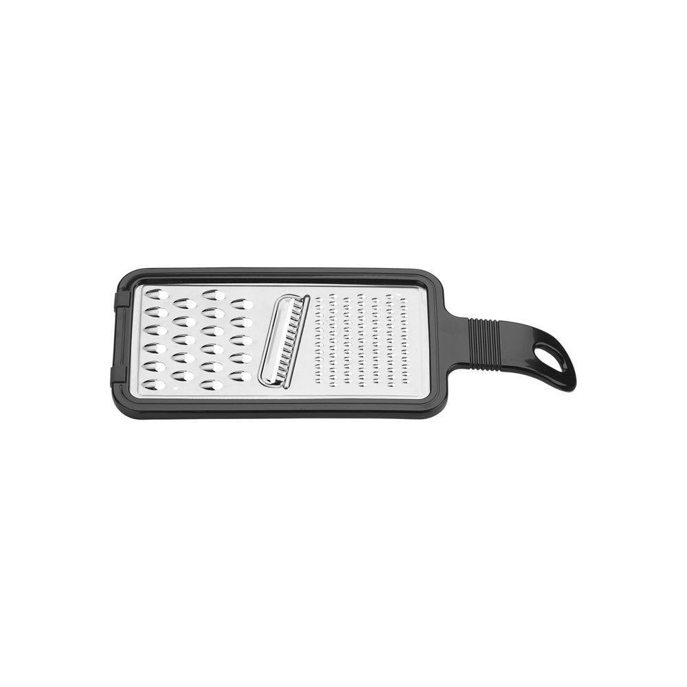 Ralador Universal Tramontina Com Lamina Em Aço Inox E Cabo Em Abs Com Suportes Em Borracha Preto - 1