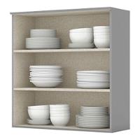 Armário Aéreo 2 Portas 80 Cm Nova York Cinza - Henn - 3