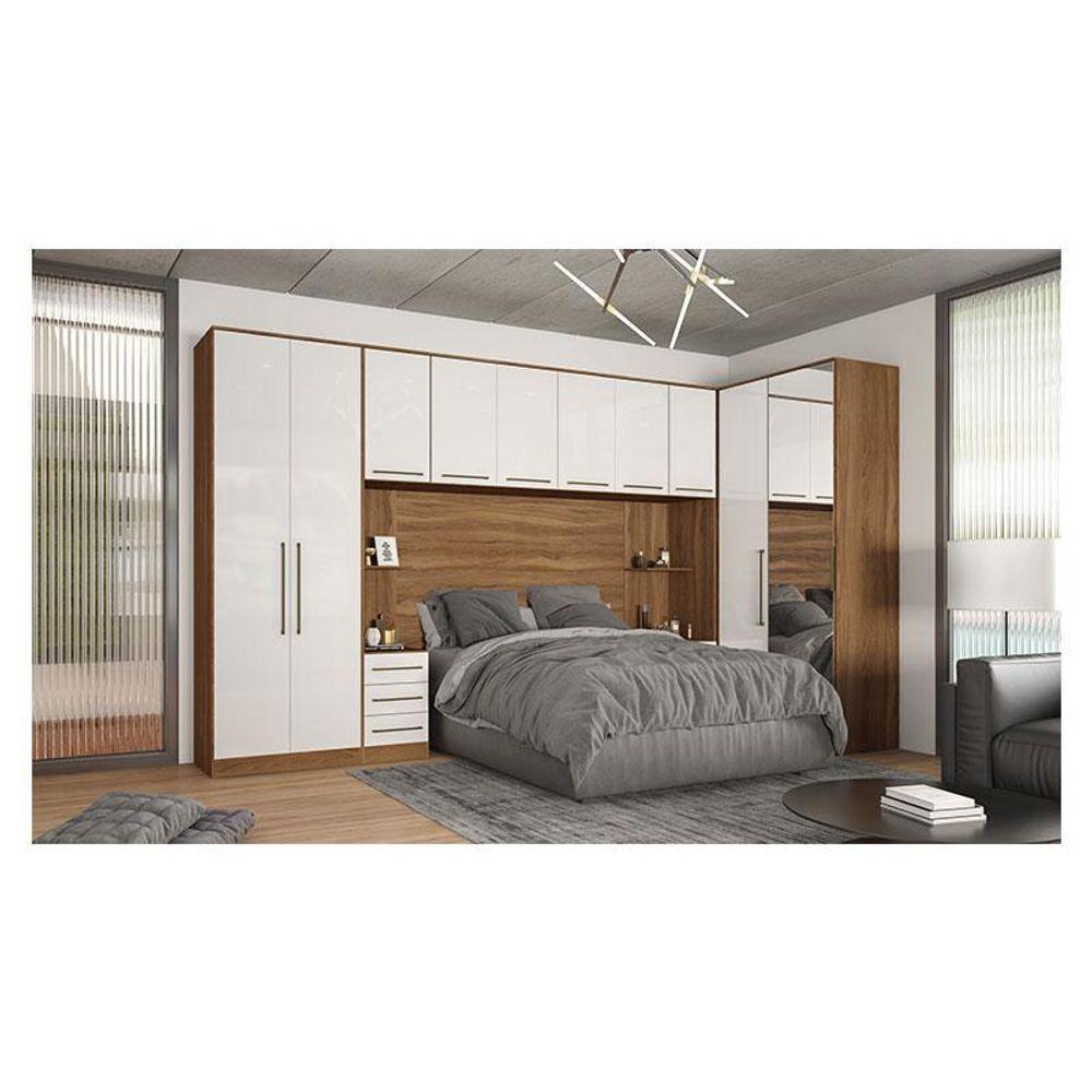 Quarto De Casal Irlanda Ambiente 3 Amêndola Branco - Demartêz - 2