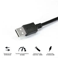 Cabo Usb A 2.0 Macho Para Mini Usb B Macho 28awg Puro Cobre 3 Metros - Puanm2-3 - 4