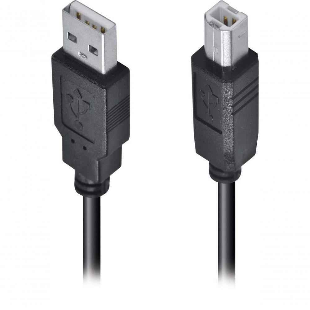 Cabo Usb Para Impressora A Macho X B Macho 2.0 - 1.8m Uambm-18 - Pc - 10 - 1