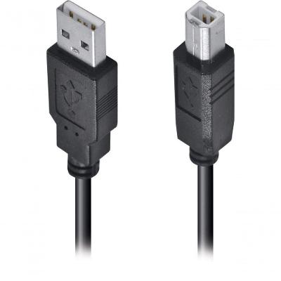 Cabo Usb Para Impressora A Macho X B Macho 2.0 - 1.8m Uambm-18 - Pc - 10