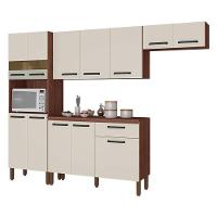 Kit Cozinha Ambiente Versalhes 4 Peças Nogueira Off White - Kits Paraná - 3