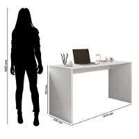 Mesa Para Computador Gávea Branco Trama - Móveis Leão - 3