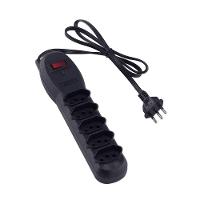 Filtro De Linha Force Line Slim Bivolt 5 Tomadas Preto - 1