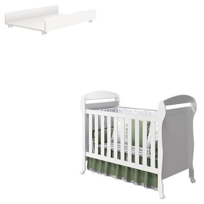 Berço Americano Danny Trocador Juju Branco - Reller